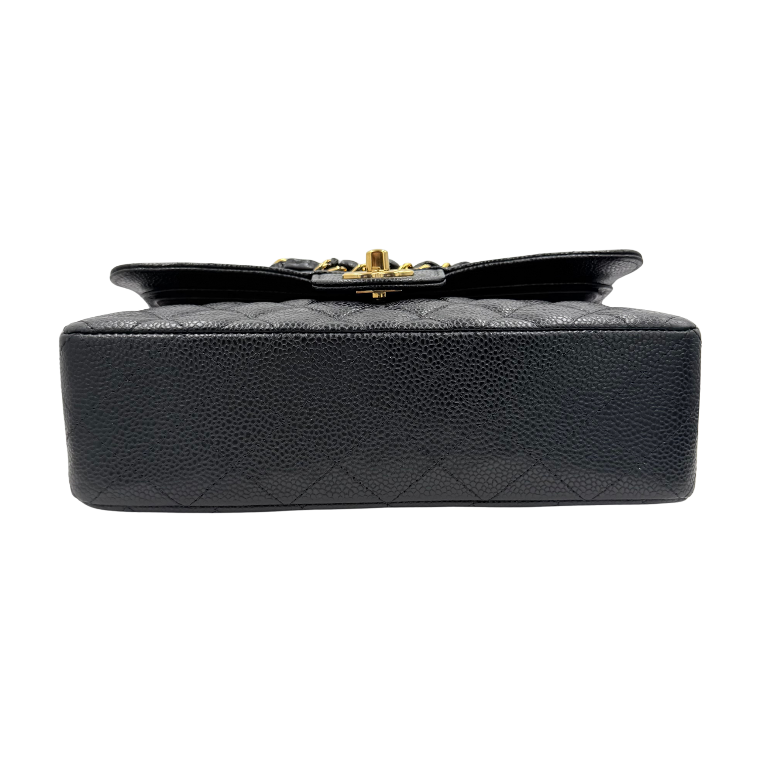 Chanel Small Quilted Caviar Classic Double Flap Bag Black