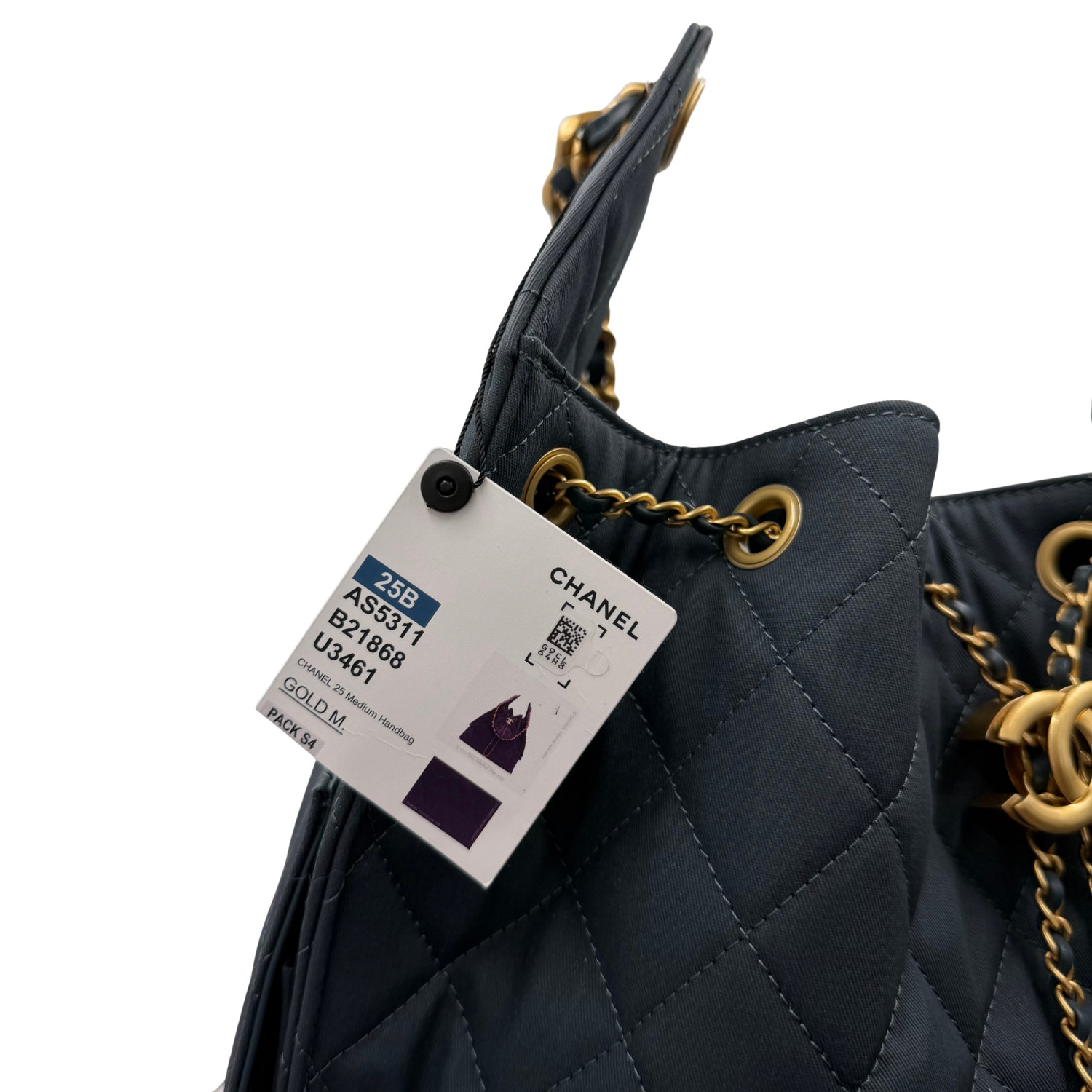 Chanel 25 Medium Handbag Dark Blue