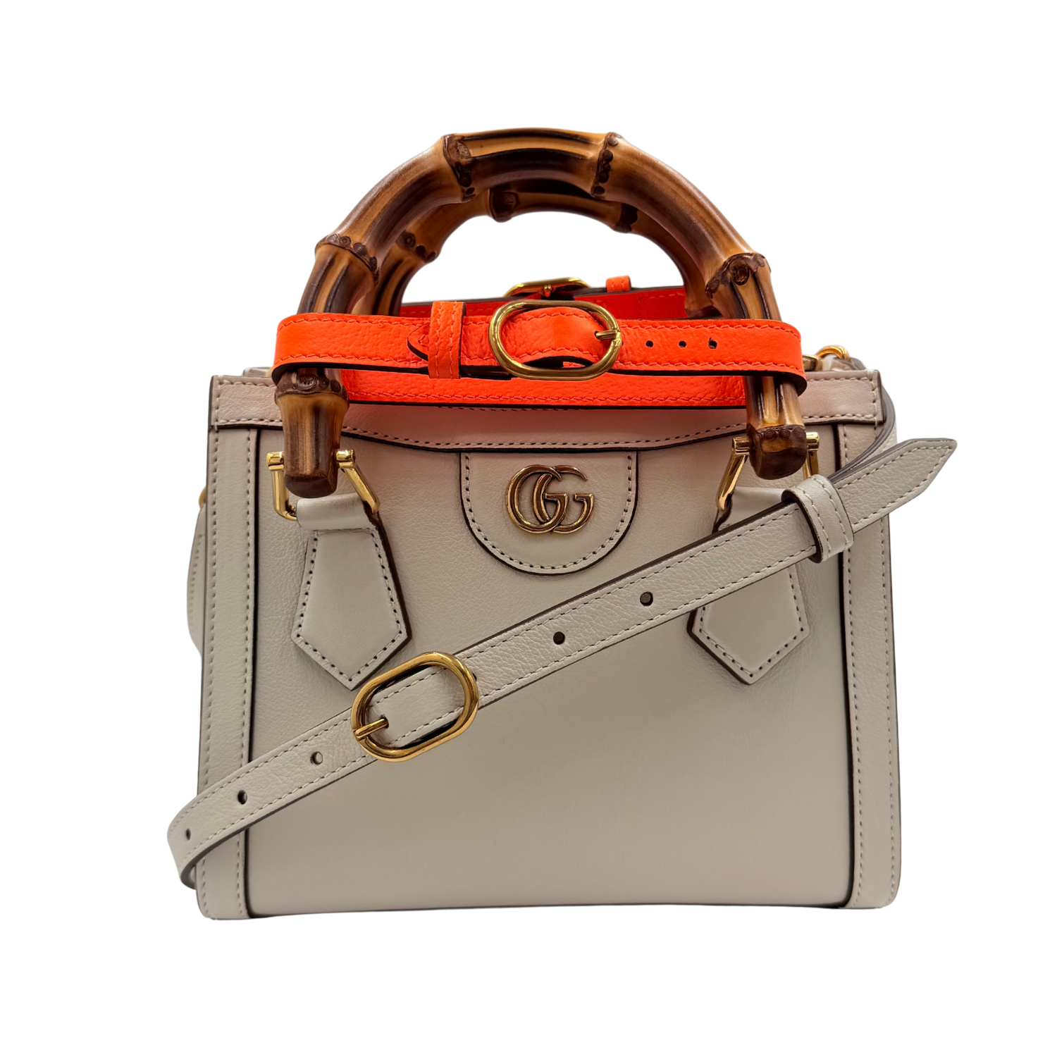 Mini Diana Tote Back Mystic White