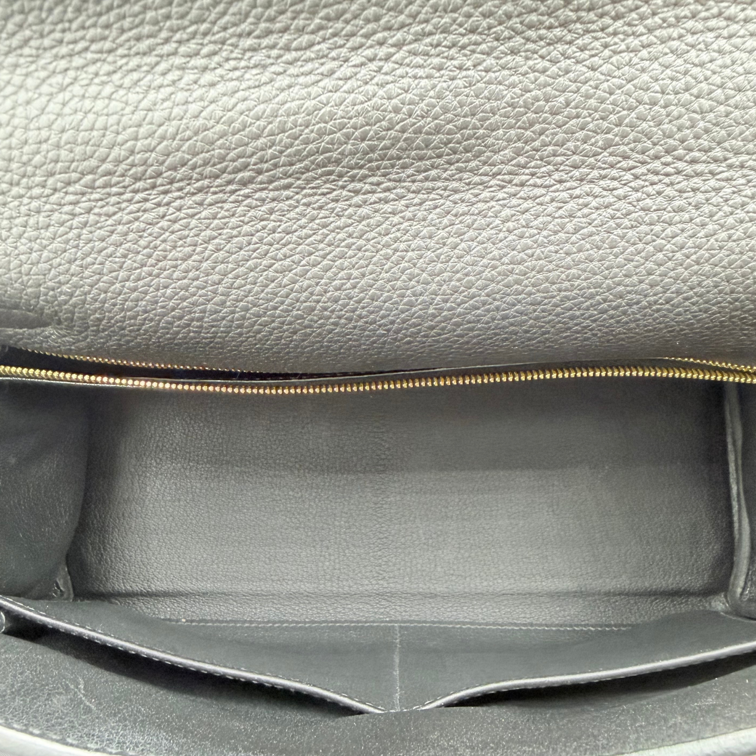 Hermès Kelly 28 Togo Retourne Leather Black