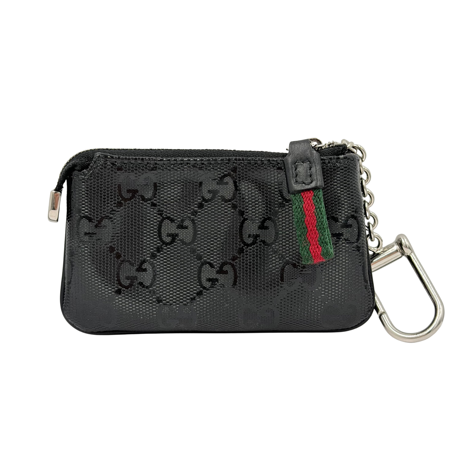 Gucci Key Pouch GG Imprimé Pouch Black