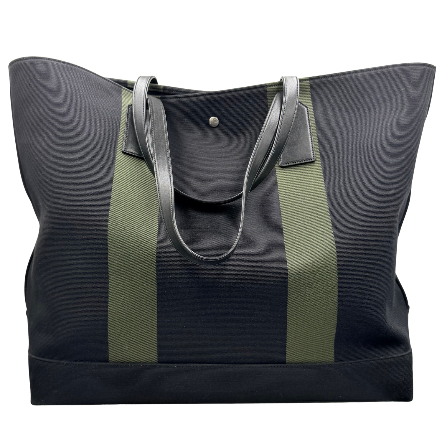Yves Saint Laurent Canvas Beach Shopping East West Tote Black