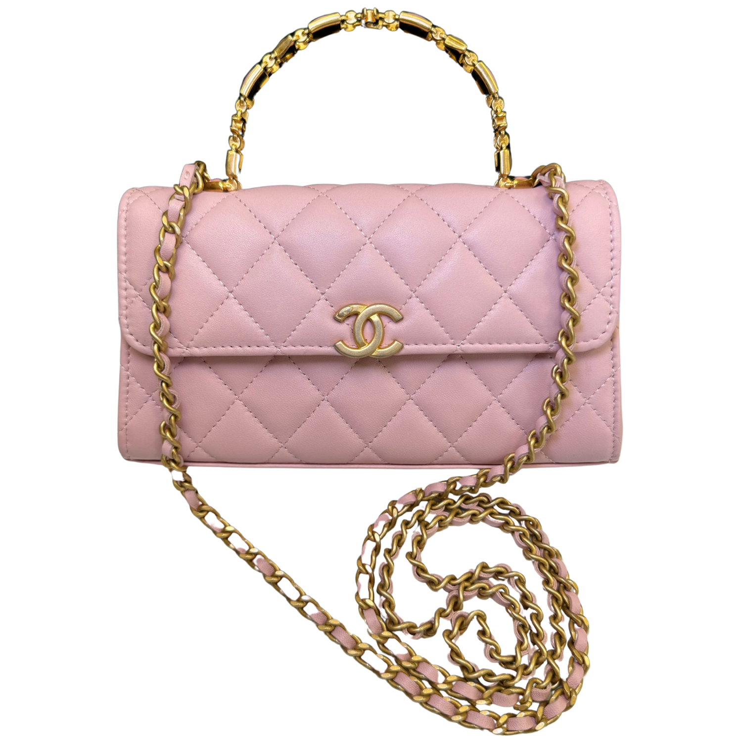 Chanel 2022 Mini Rectangular Flap Bag Pink