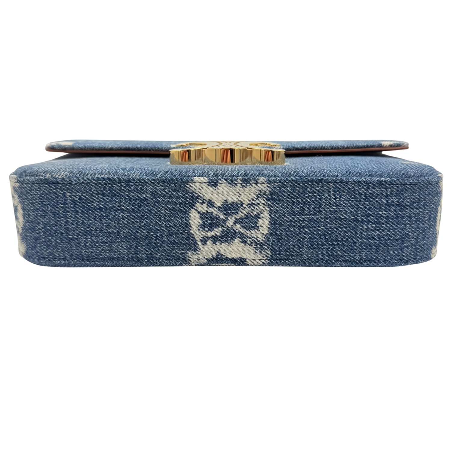 Celine Triomphe Claude Chain Bag Denim