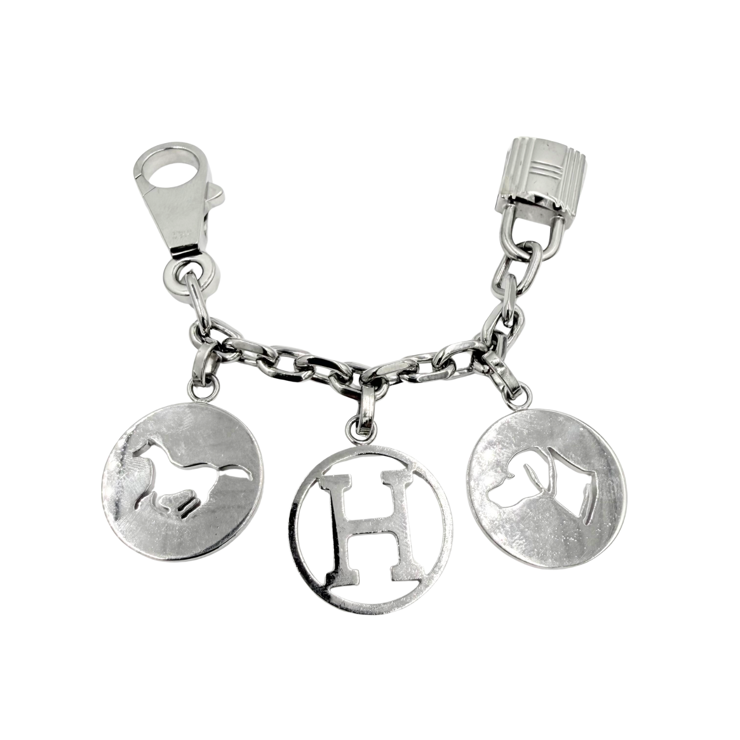 Hermès Olga Breloque Bag Charm Silver