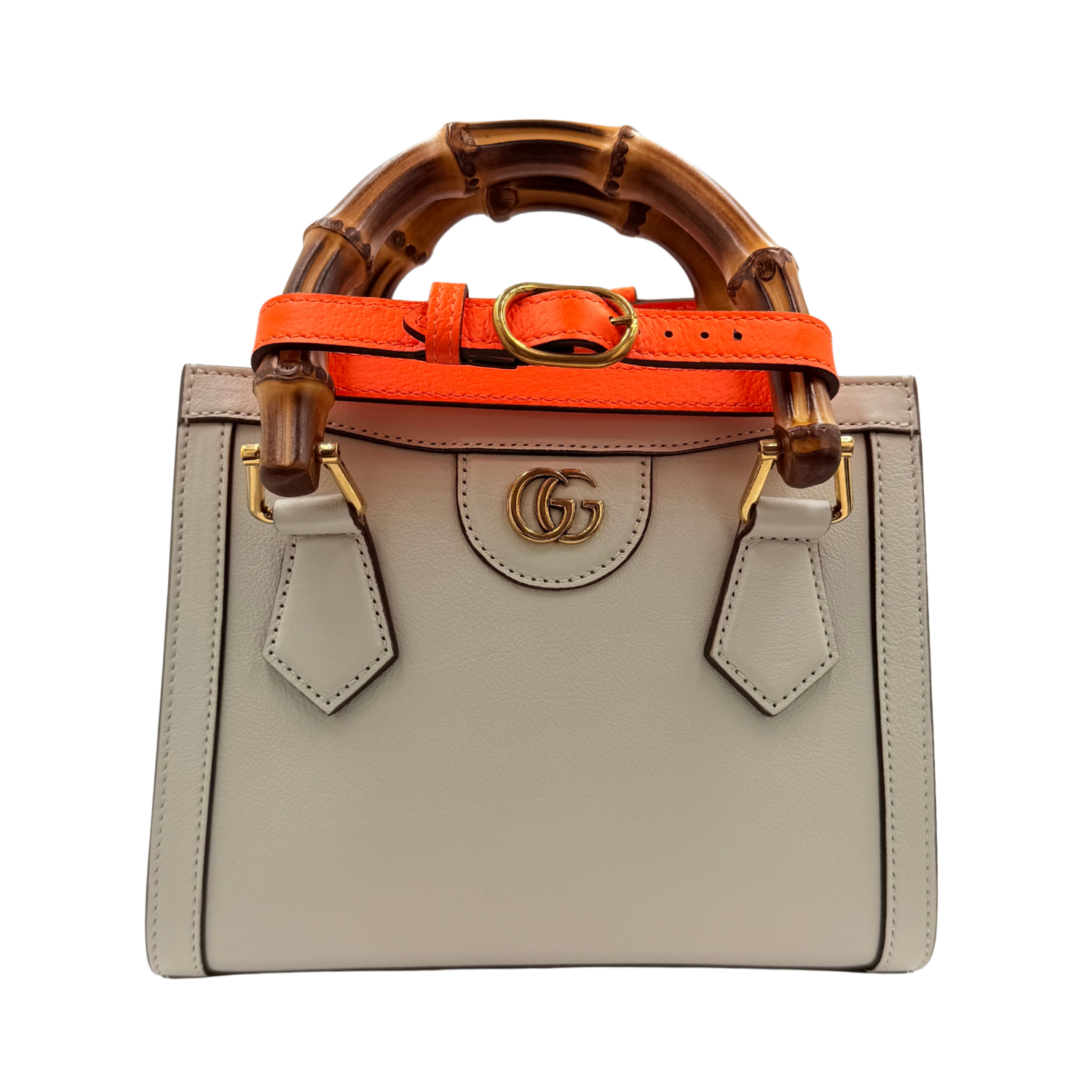 Mini Diana Tote Back Mystic White