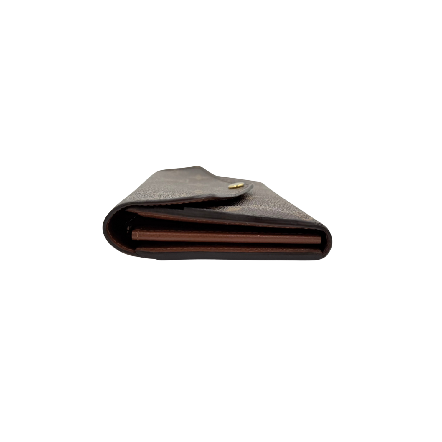 Louis Vuitton Sarah Flap Wallet Monogram Canvas Brown