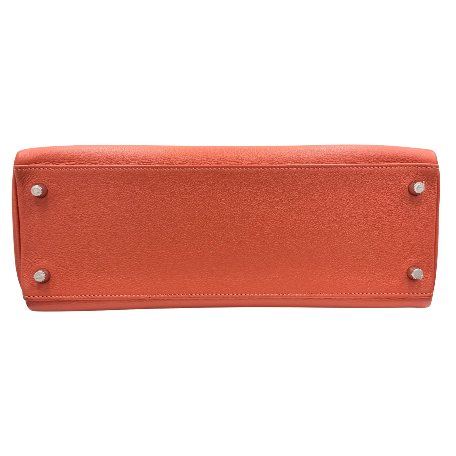 Hermès Kelly 32 Cuivre Evercolor Leather with Palladium Hardware (comes with Hermès Twilly)