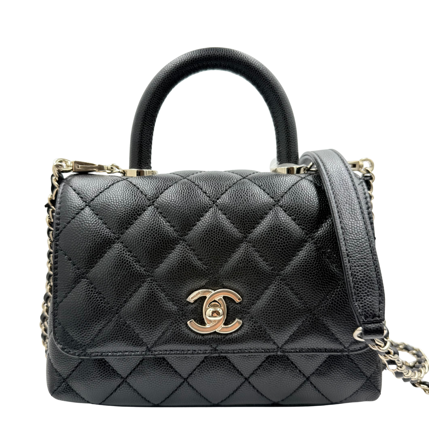 Chanel Extra Mini Coco Handle Bag Black