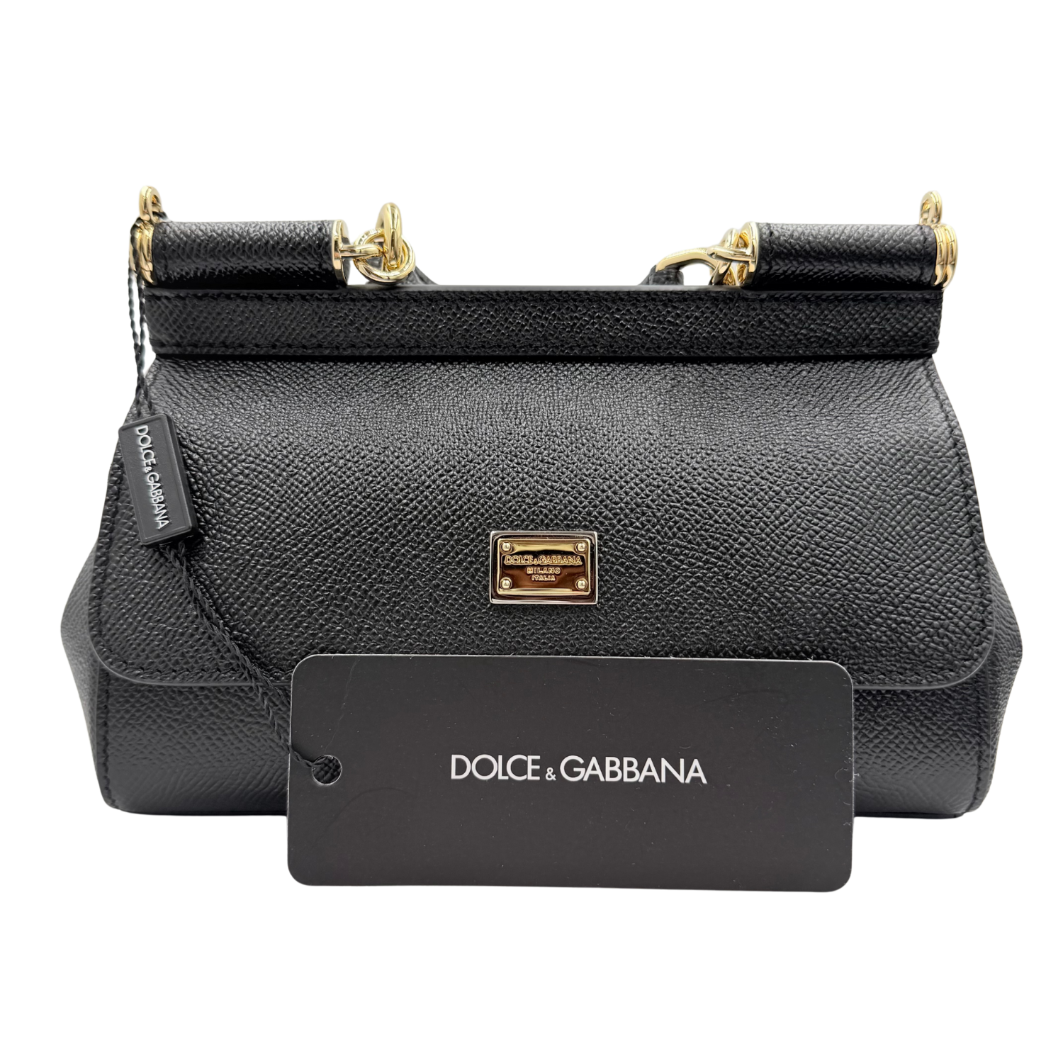 Dolce & Gabbana Small Sicily Handbag Black
