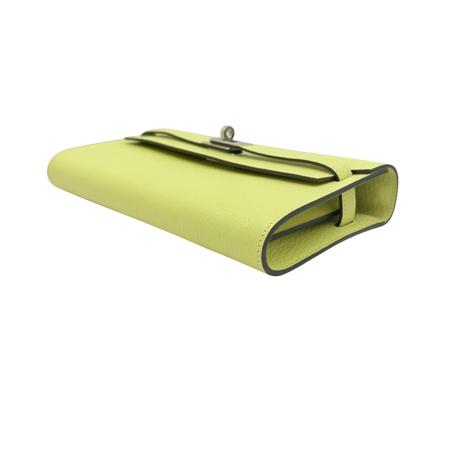 Kelly Wallet To Go Chevre Palladium Hardware Jaune Bourgeon