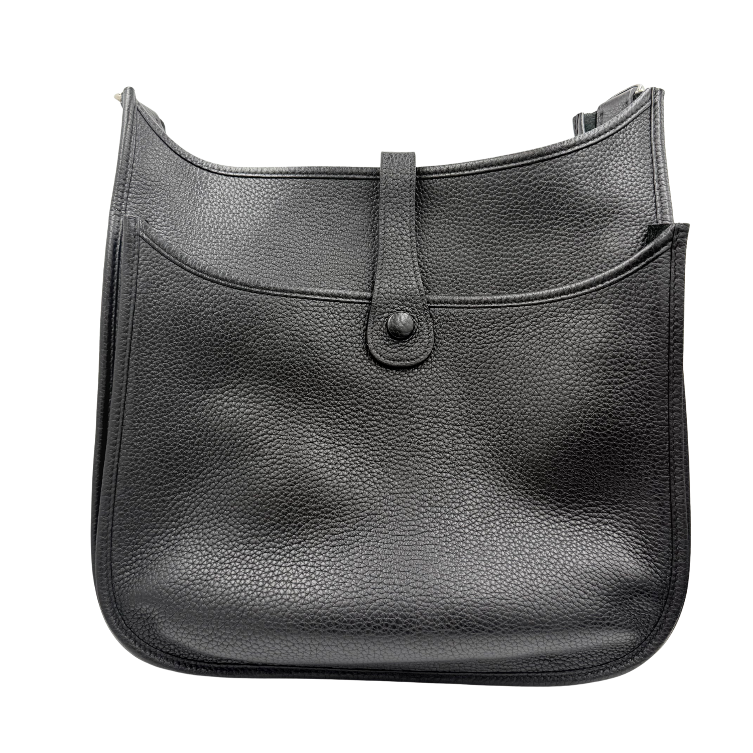 Hermès Taurillon Clemence Evelyne III GM 33 Black Palladium Hardware