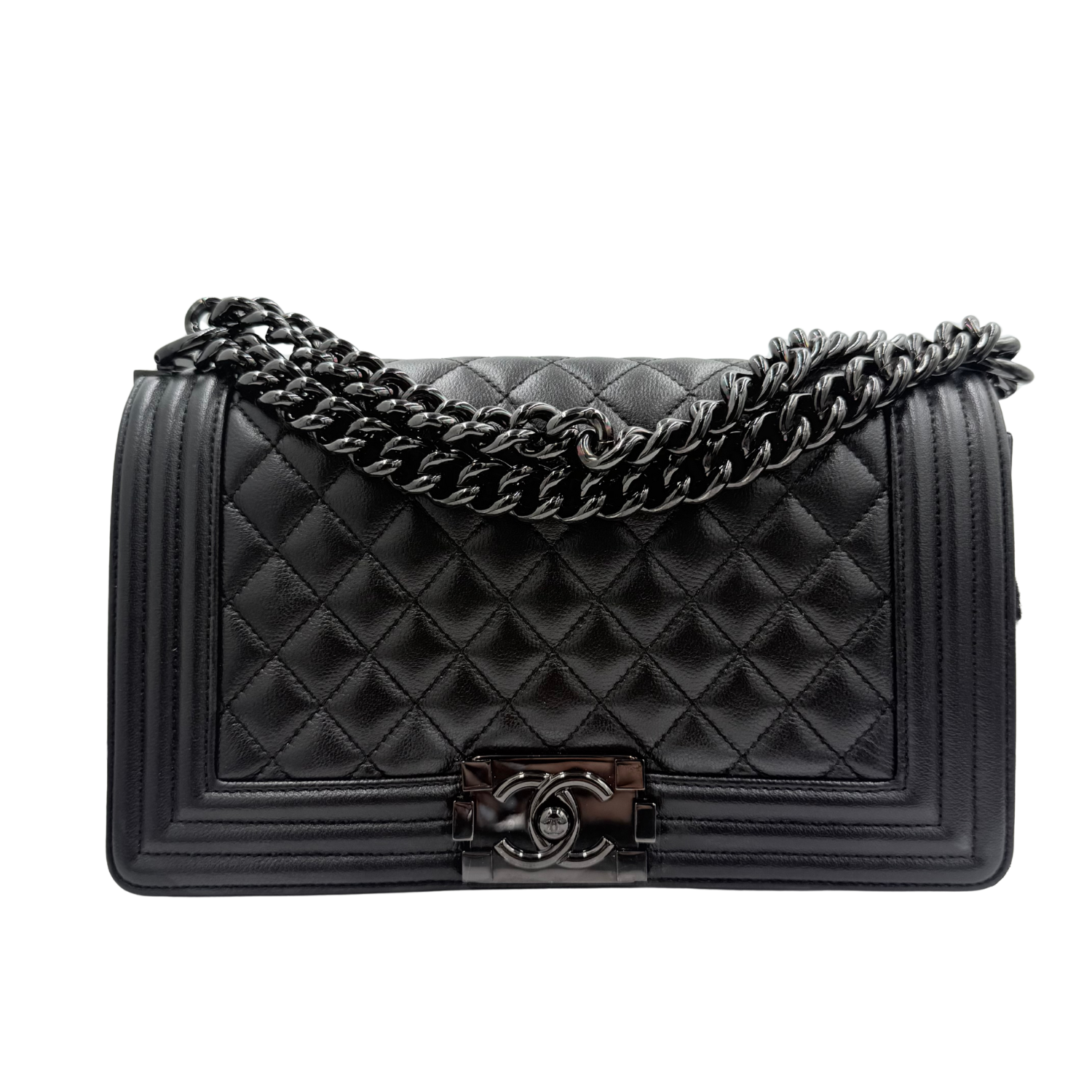 Chanel Medium So Black Boy Handbag