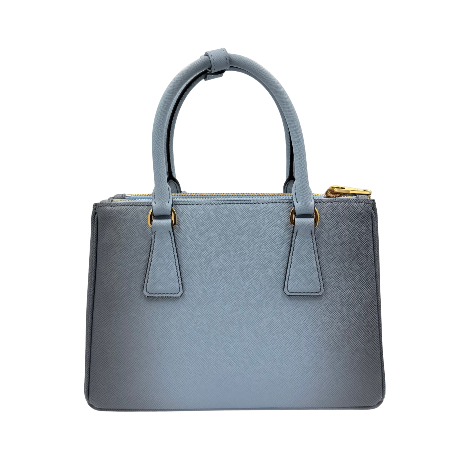 Small Ombre Saffiano Galleria Bag Blue
