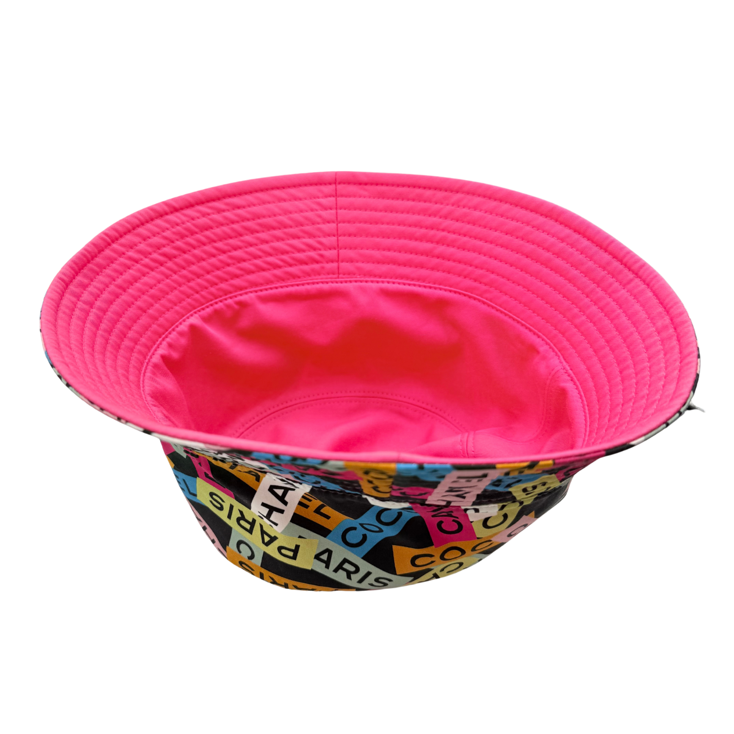 Chanel CC Canvas Reversible Bucket Hat Multicolor