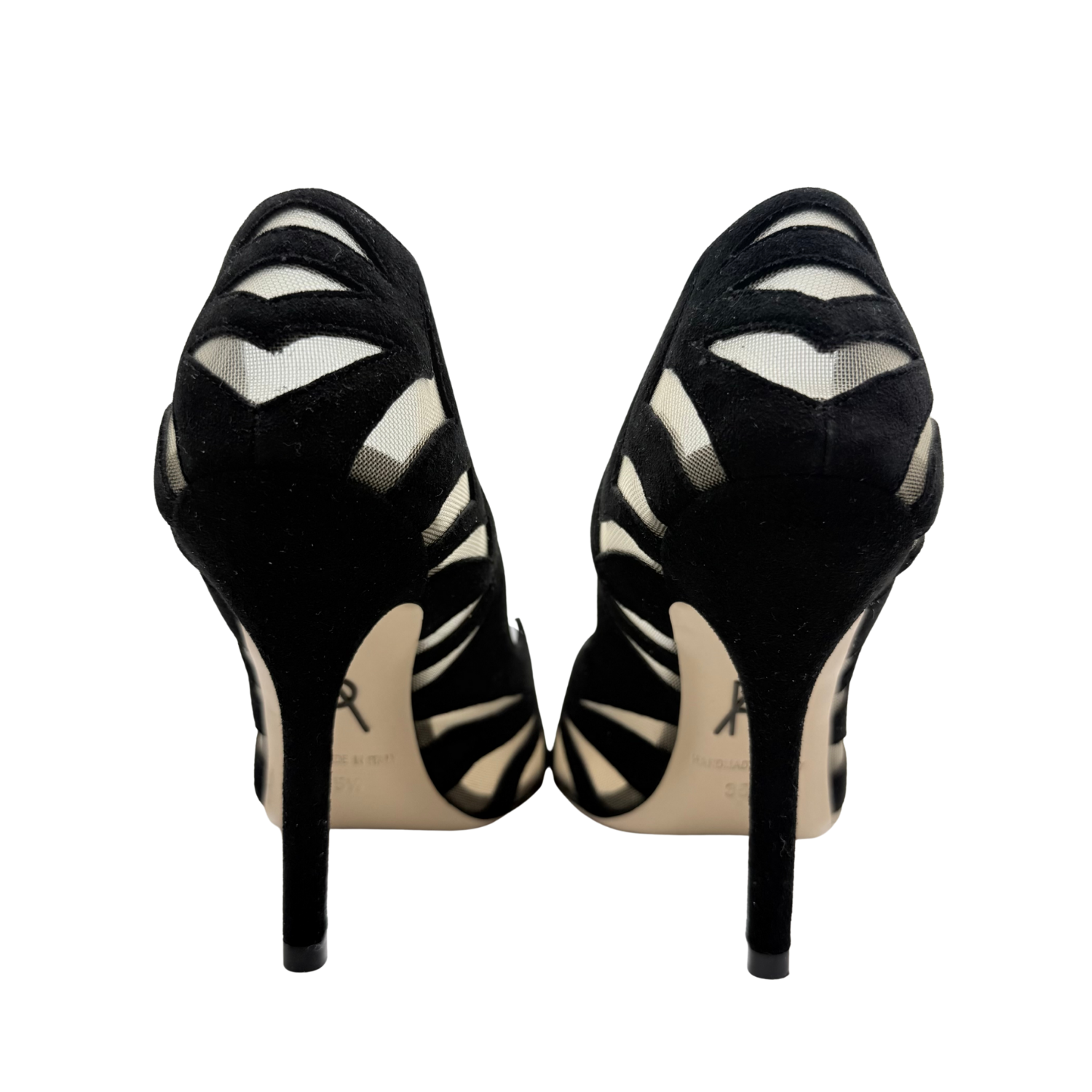 Paul Andrews 105mm Zenadia Cut-Out Pumps Black