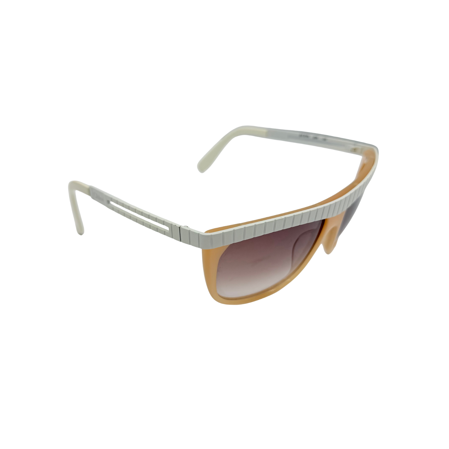 Chloé Vintage Shield Gradient Sunglasses Brown