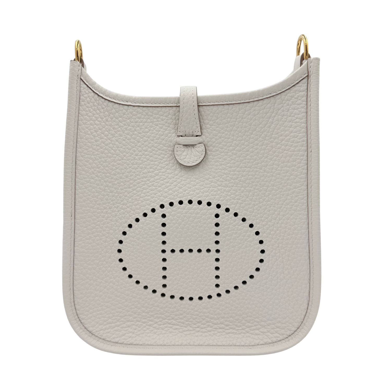 Hermès Clemence Evelyne TPM 16 Gris Pale