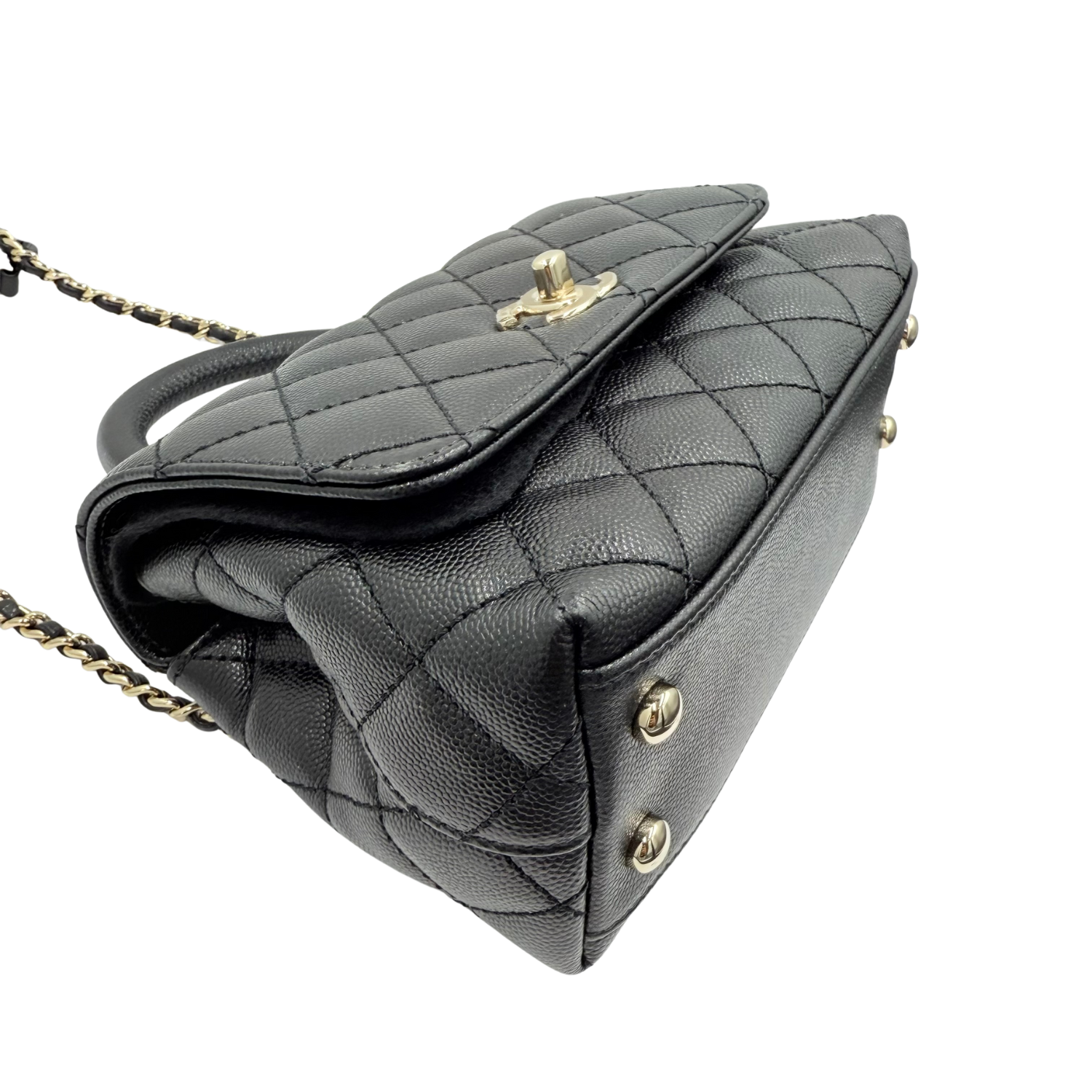 Chanel Extra Mini Coco Handle Bag Black