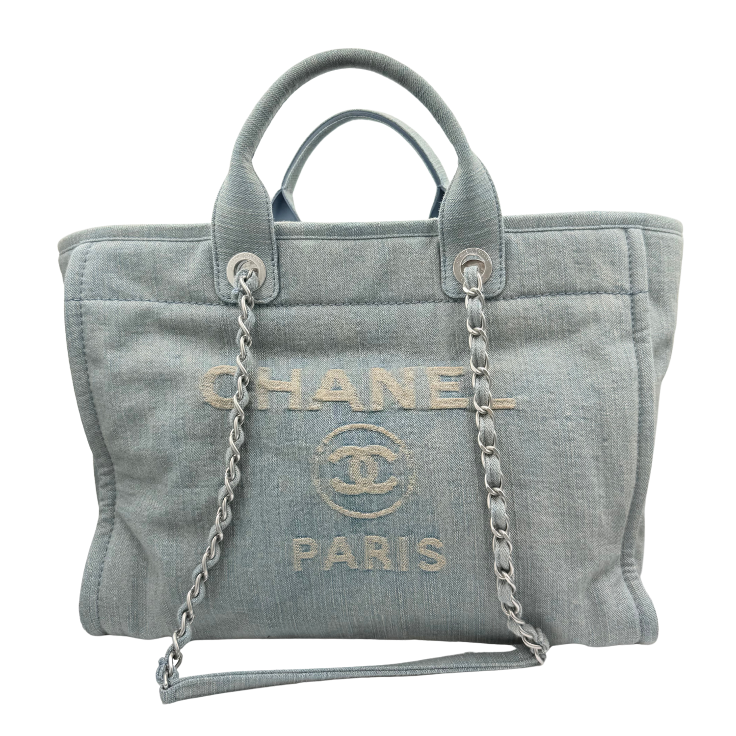Chanel Medium Deauville Tote Grey