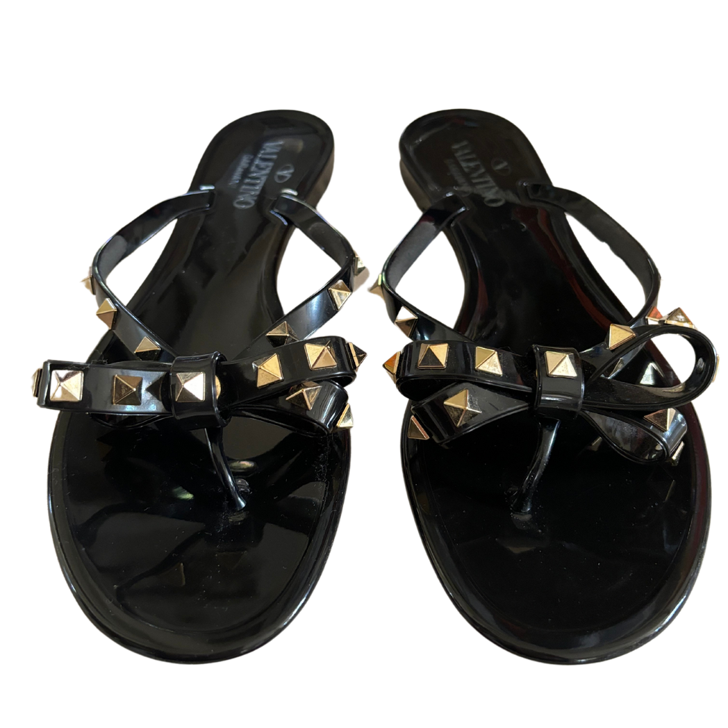 Valentino Rockstud Jelly Bow Sandal