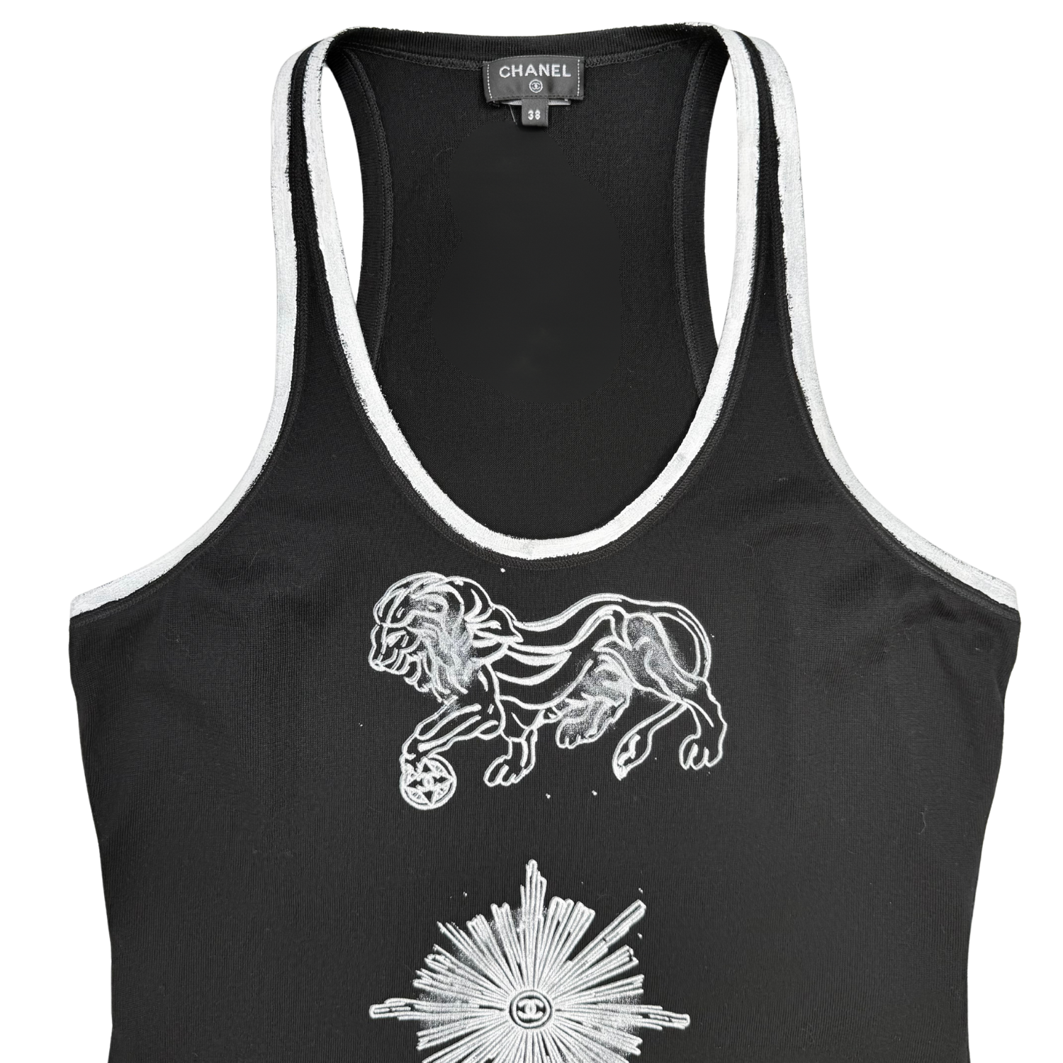Chanel Cruise Collection Leo Tank Top Black