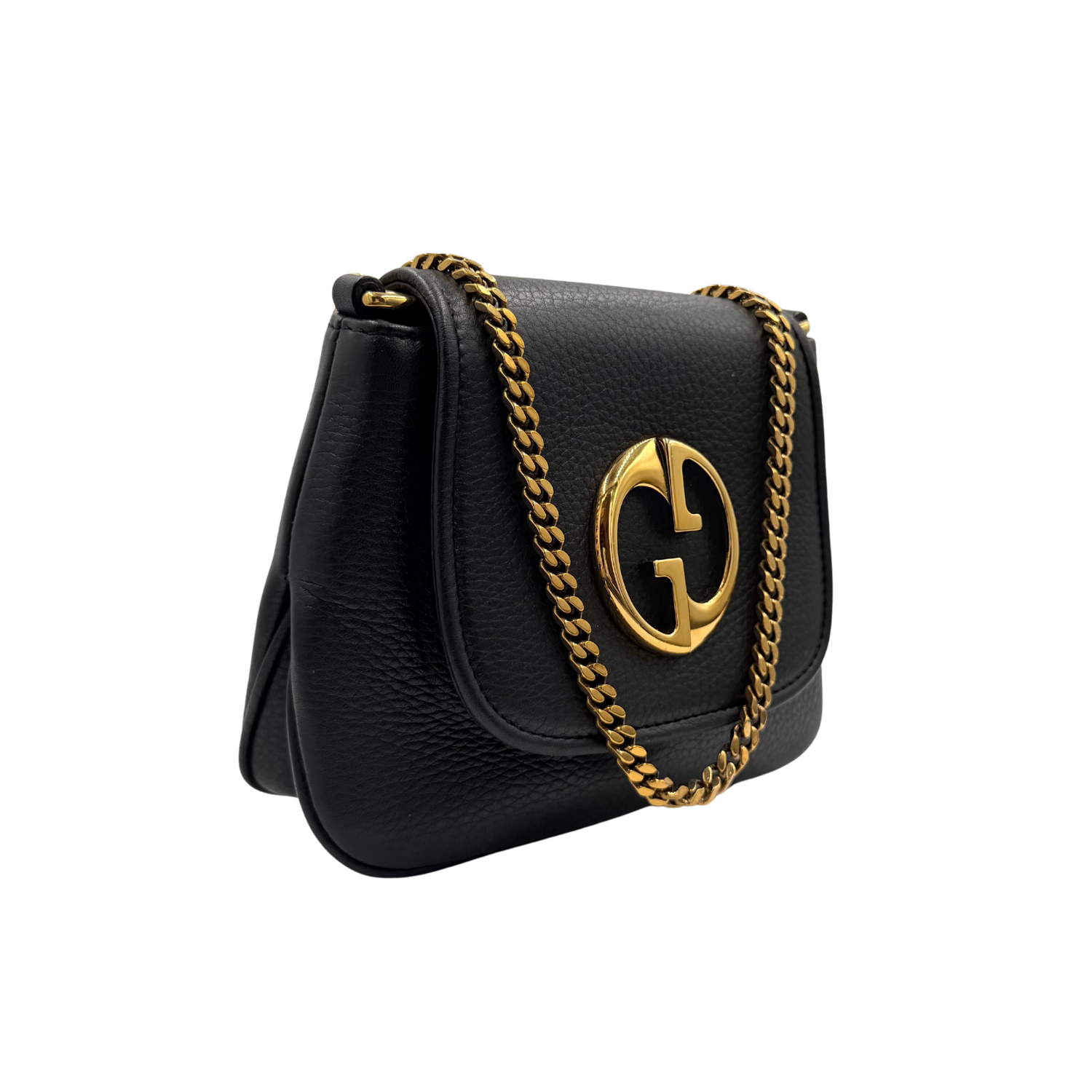 Small Pebbled Calfskin 1973 Shoulder Bag Black