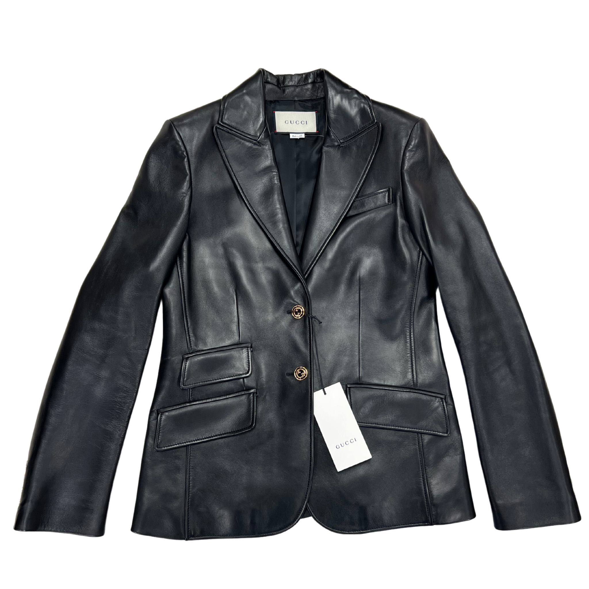 Gucci Leather Blazer