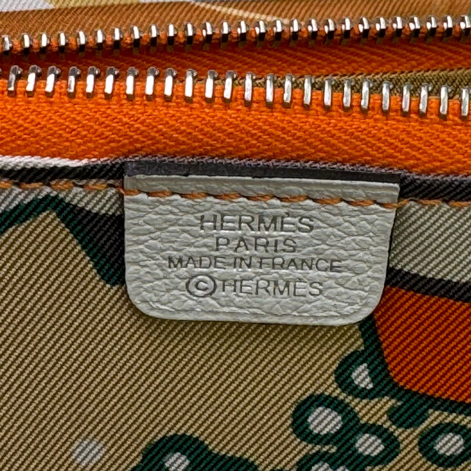 Hermès Epsom Silk'in Compact Wallet White