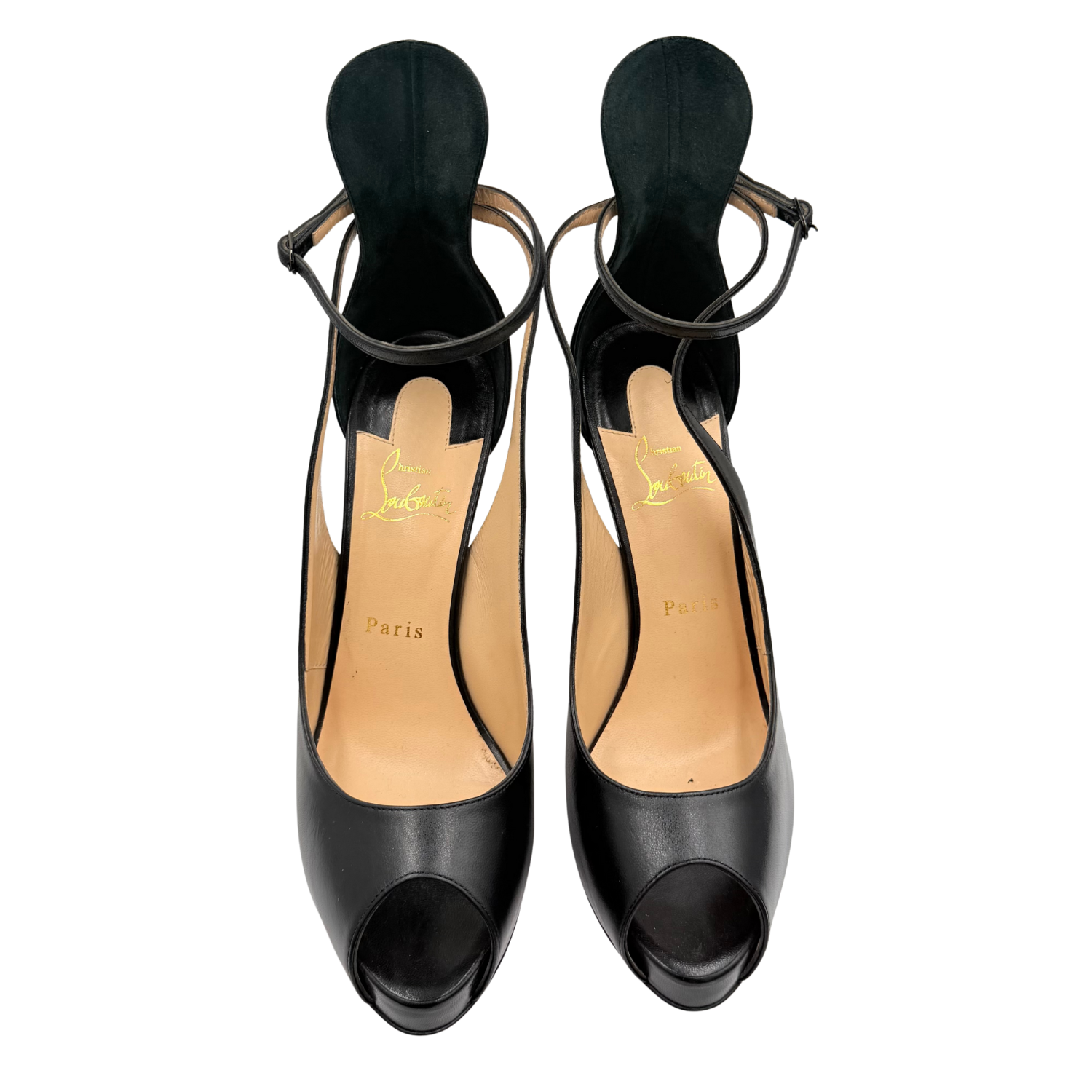 Christian Louboutin Jenlove Alta 120mm Platform Heels Black