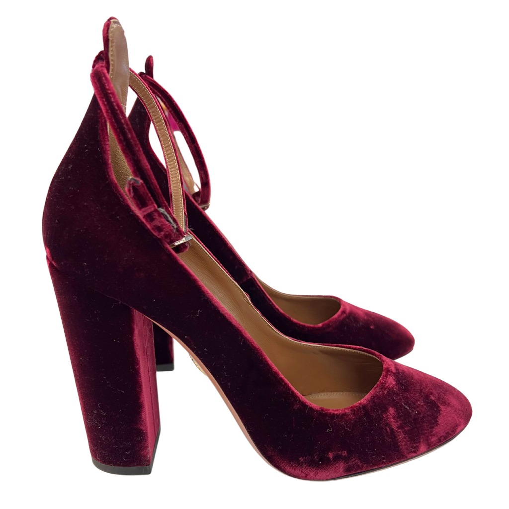 Aquazzura Velvet Heels