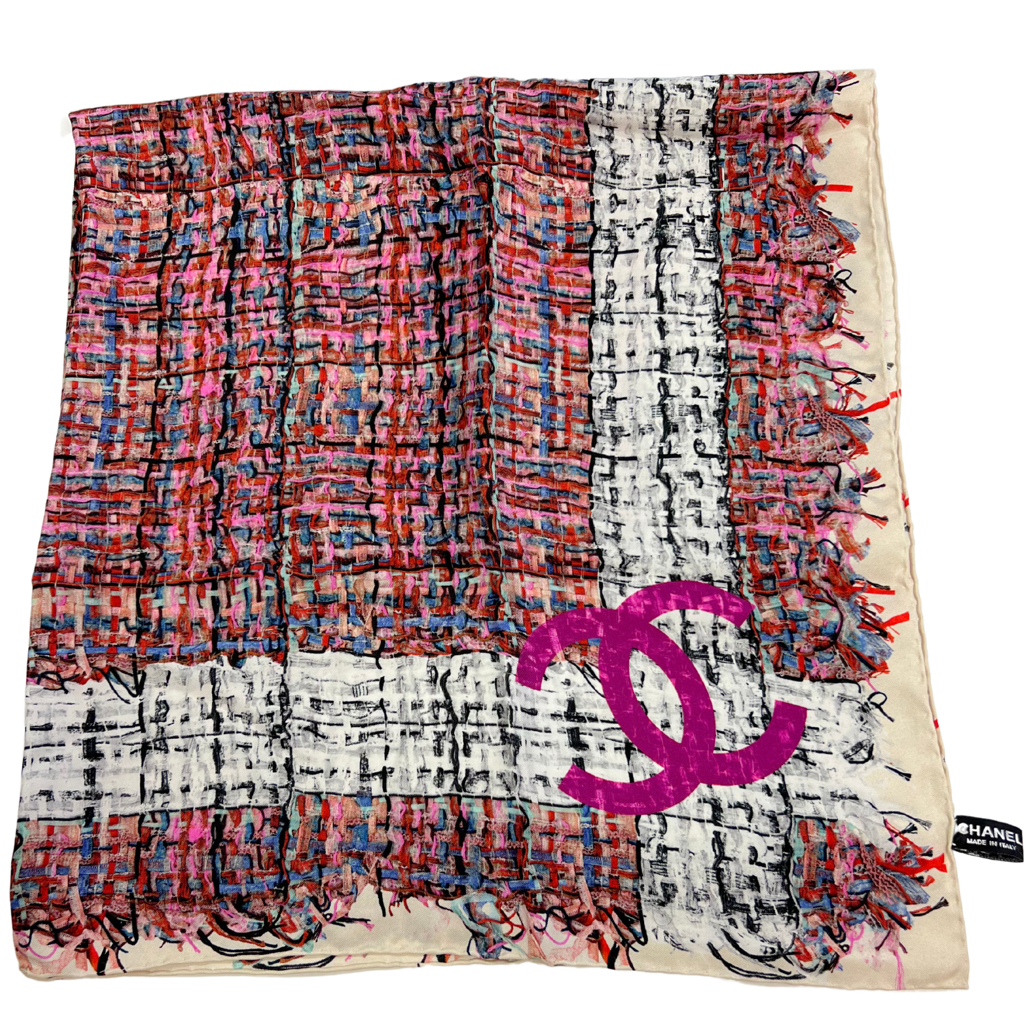 Chanel Silk Tweed Scarf