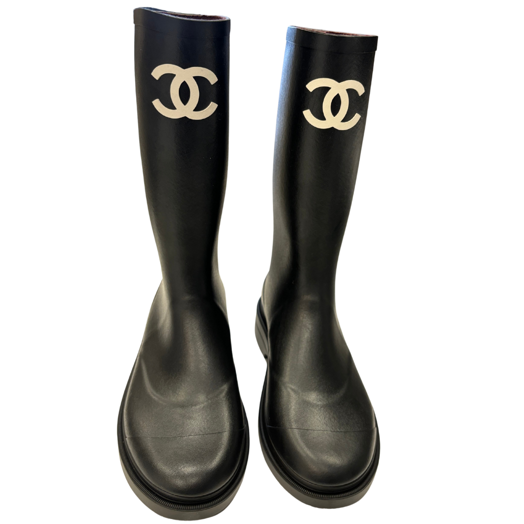 Chanel Caoutchouk High Boots