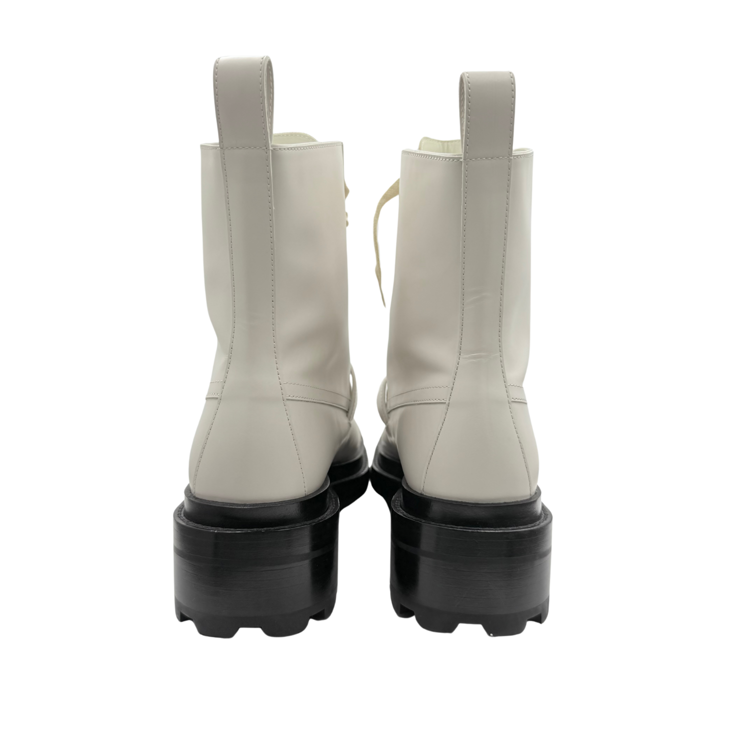 Hermès Funk Ankle Combat Boots Cream