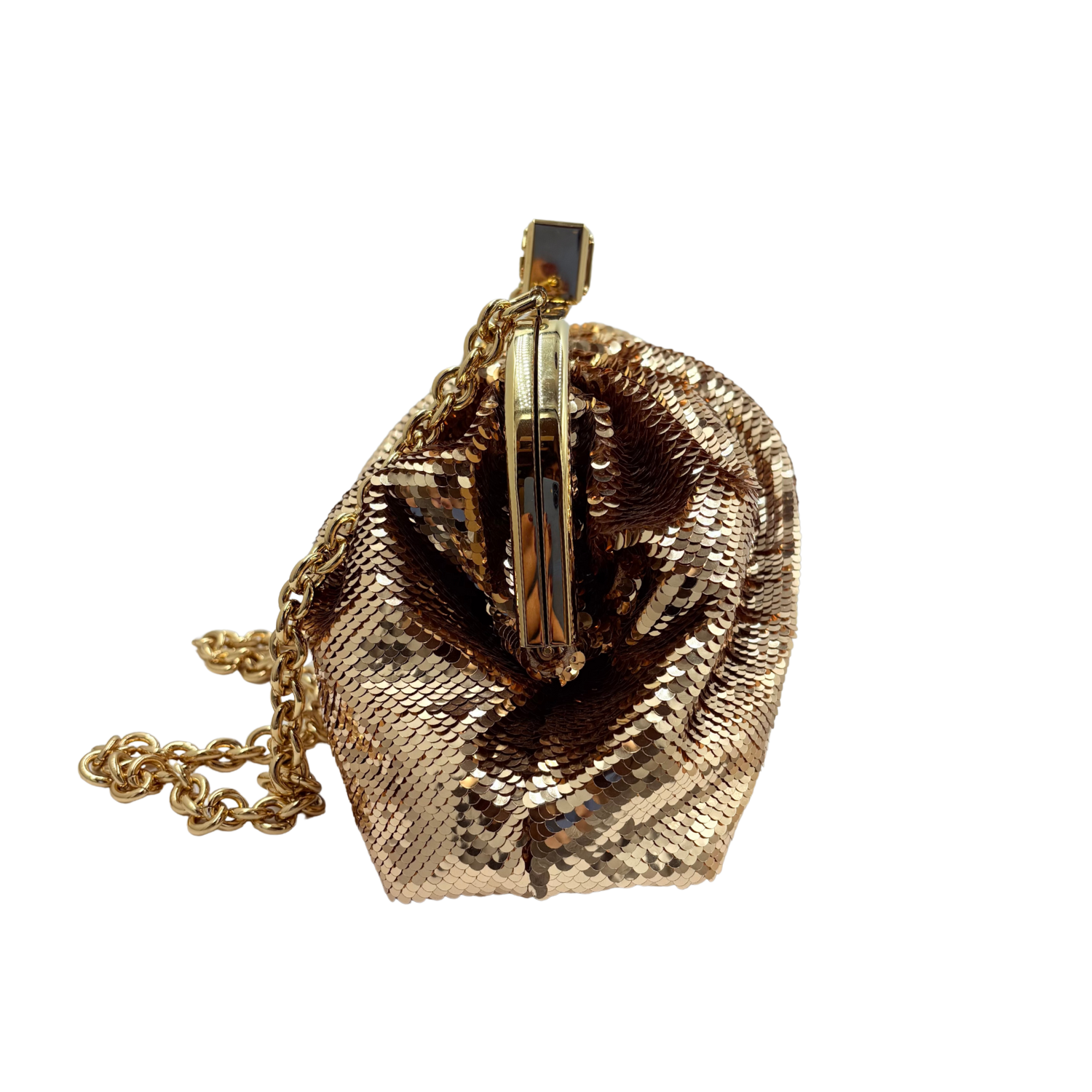 Dolce & Gabbana Sequined Maria Clutch Gold