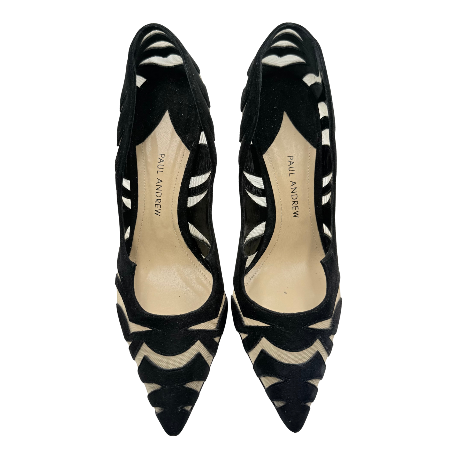 Paul Andrews 105mm Zenadia Cut-Out Pumps Black