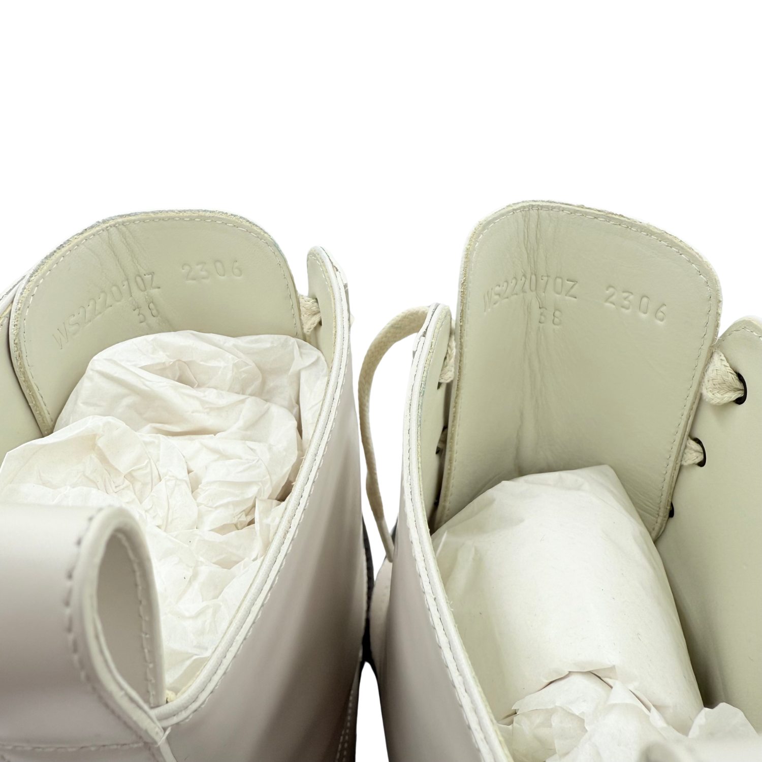 Hermès Funk Ankle Combat Boots Cream