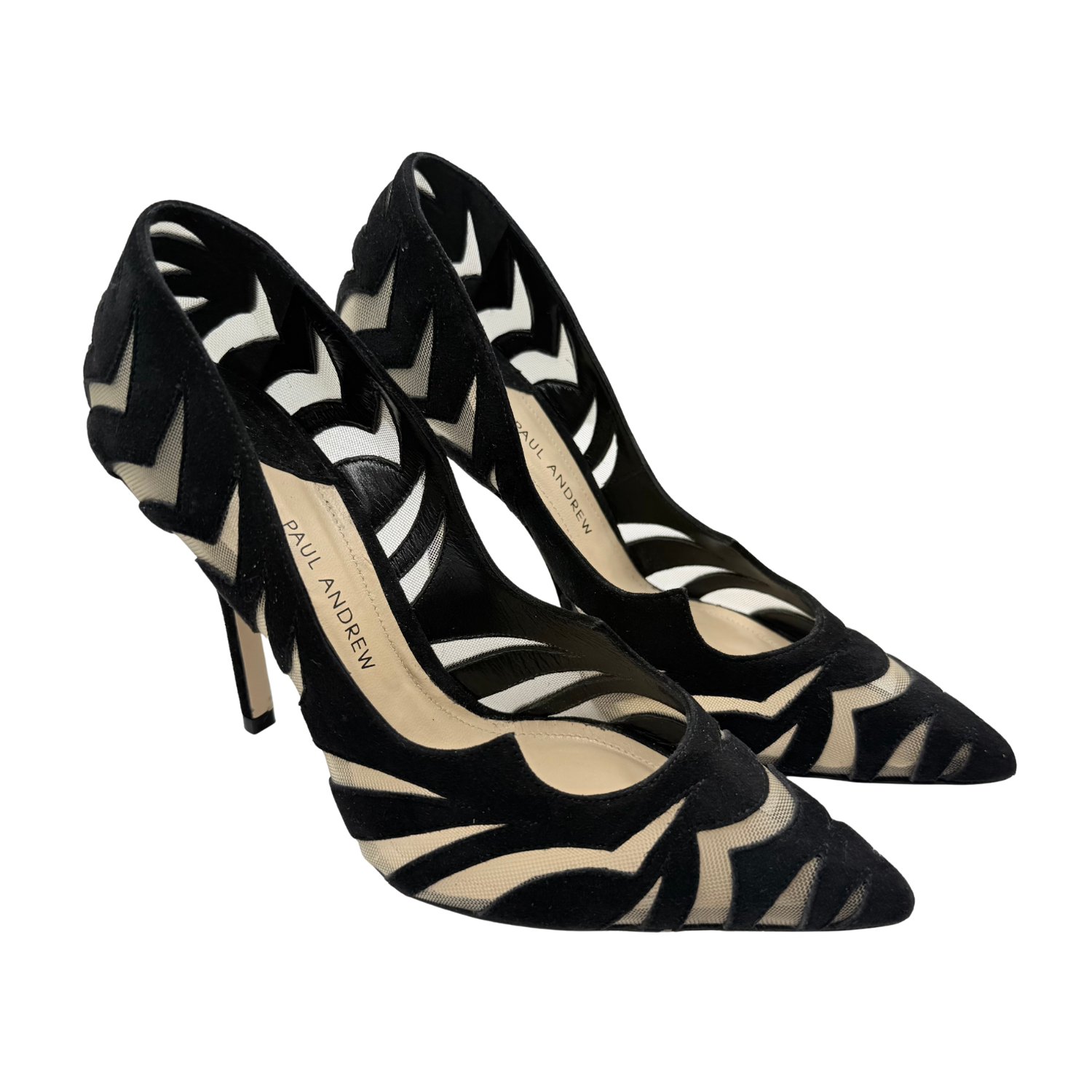 Paul Andrews 105mm Zenadia Cut-Out Pumps Black