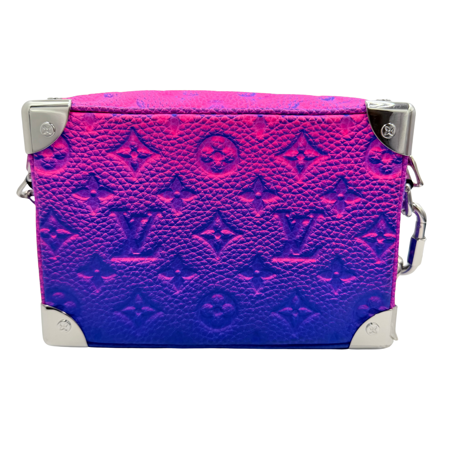 Louis Vuitton Taurillon Illusion Mini Soft Trunk Bleu Rose