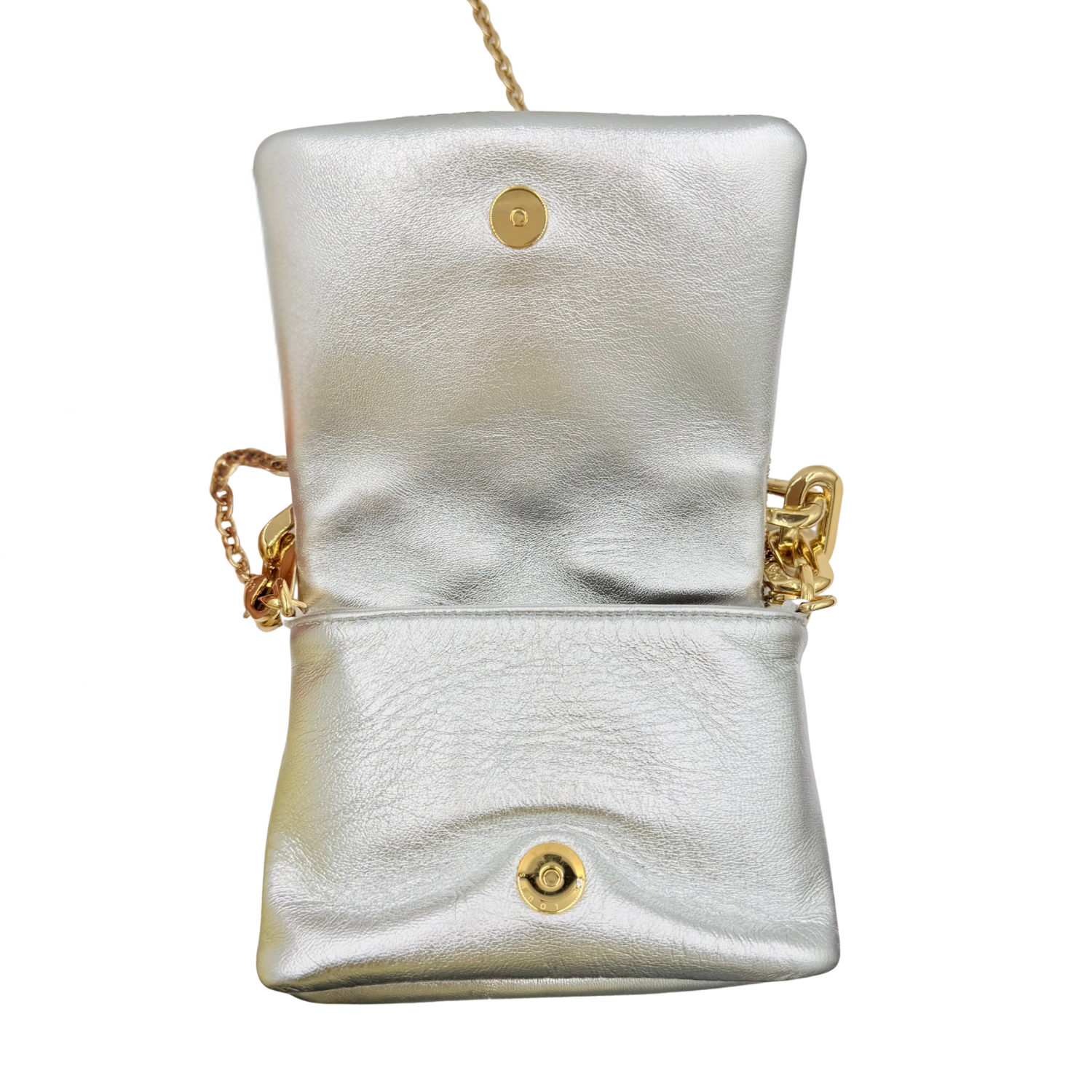 Louis Vuitton Mini Coussin Sequin Belt Bag Metallic Silver