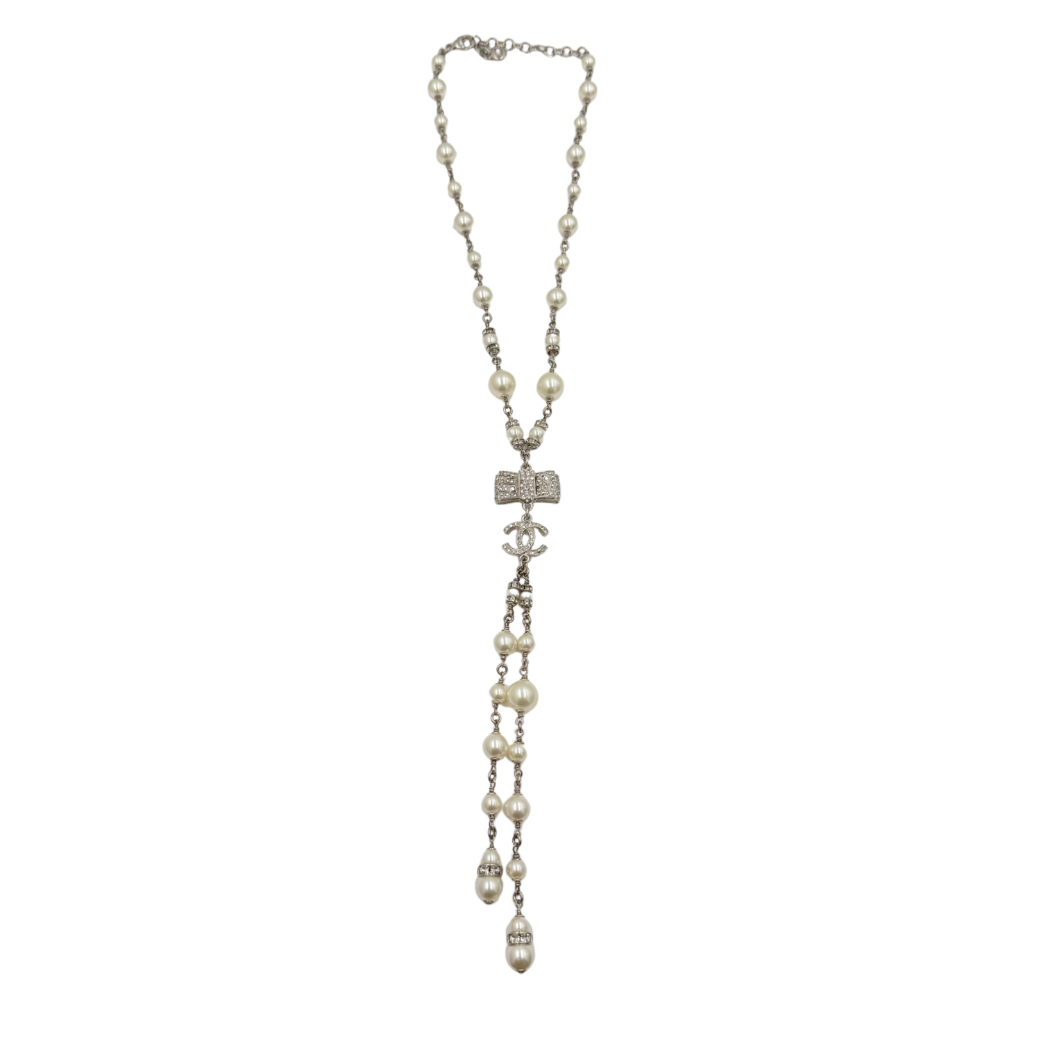 Limited Edition CC Bow Lariat Necklace