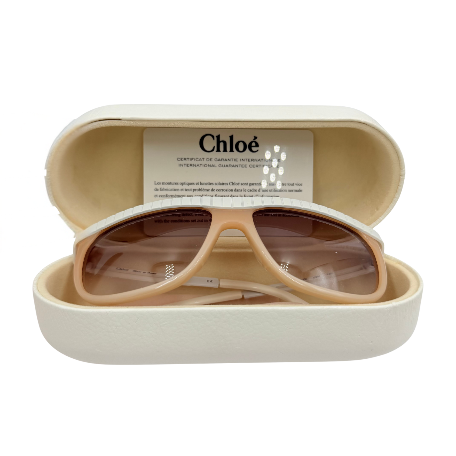 Chloé Vintage Shield Gradient Sunglasses Brown