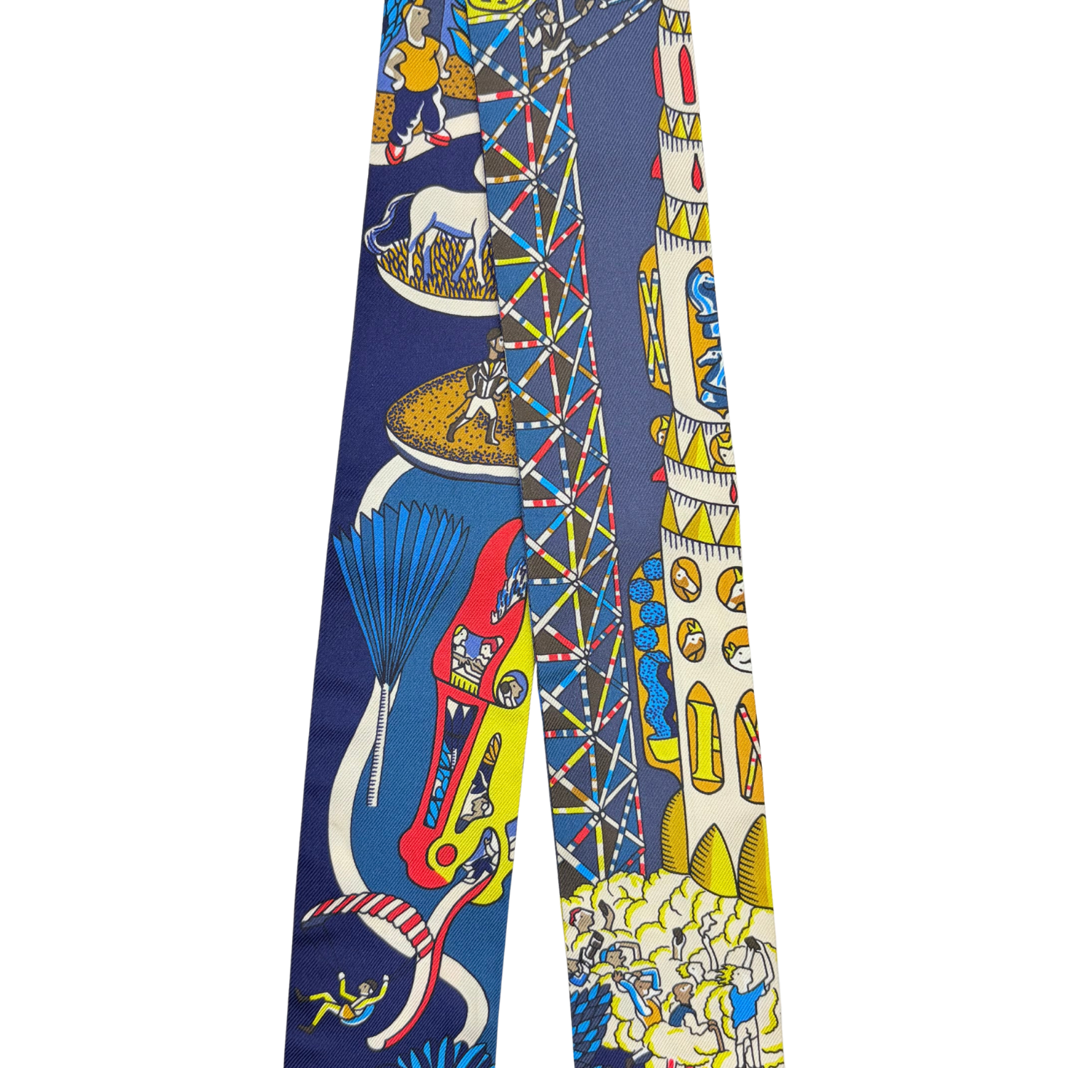 Hermès Silk Twilly Blue