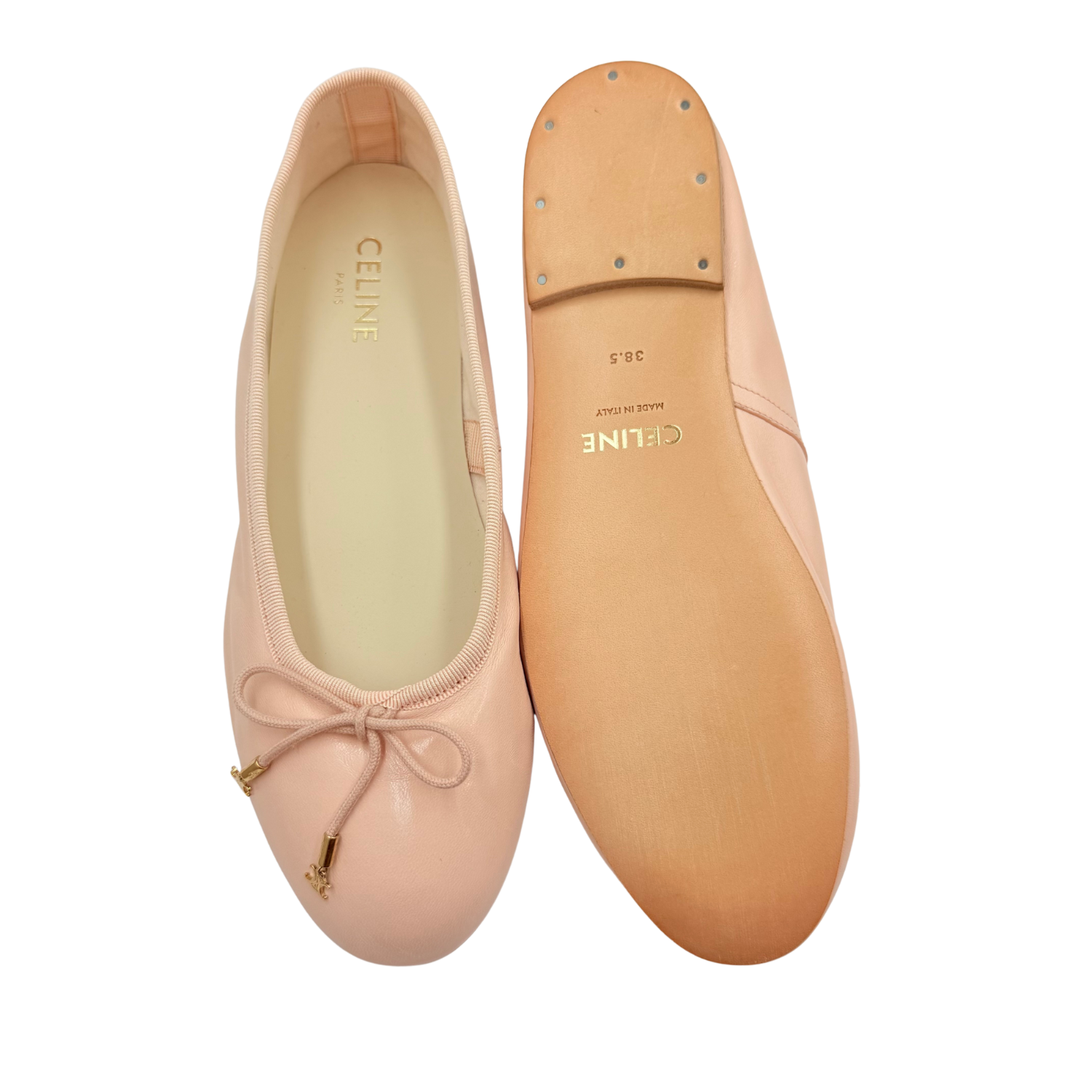 Celine Slip On Ballet Flats Blush Pink