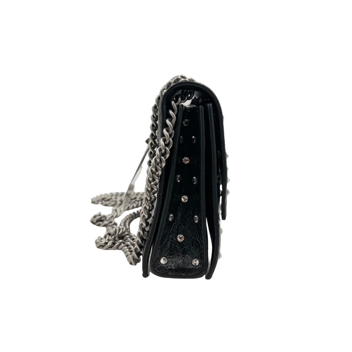Sparkle Crush Wallet on Chain Black