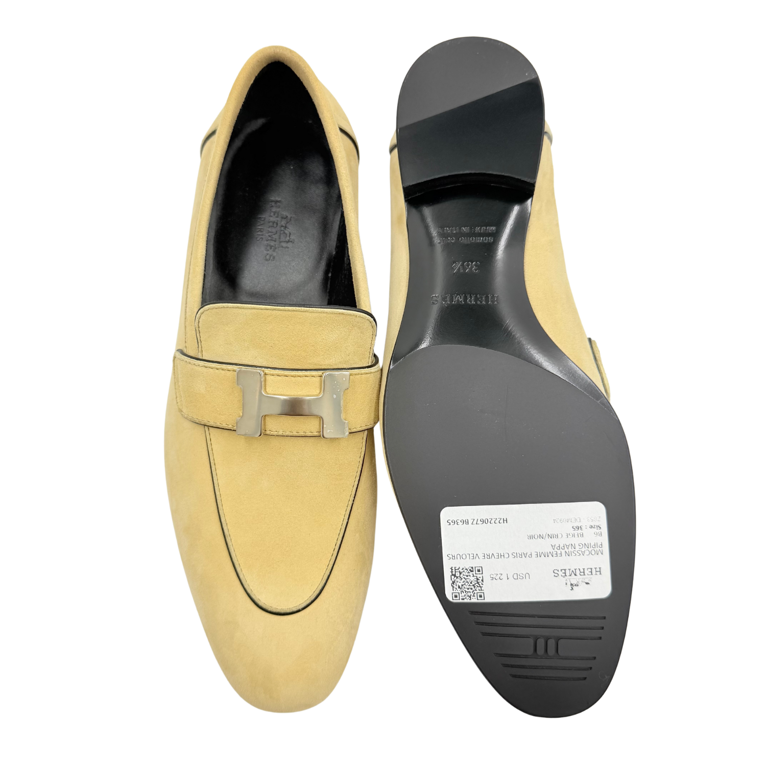 Hermès Paris Loafer Beige Albâtre