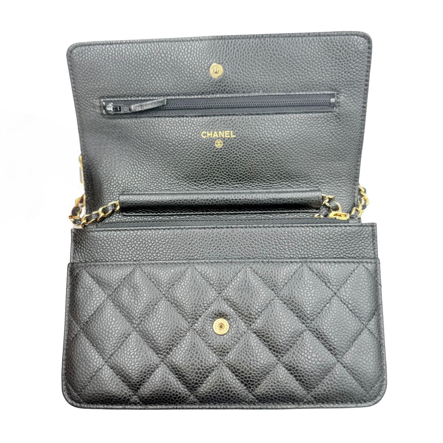 Chanel Classic Quilted Wallet On Chain Black Series 18
