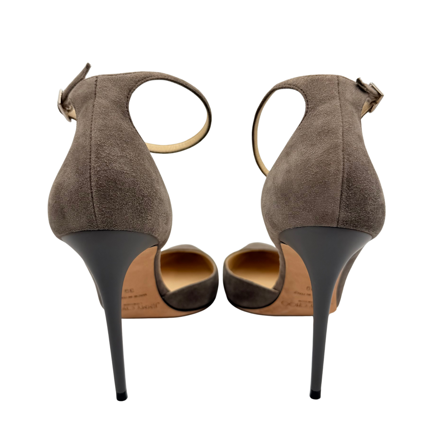 Jimmy Choo Suede D'Orsay Pumps Gray