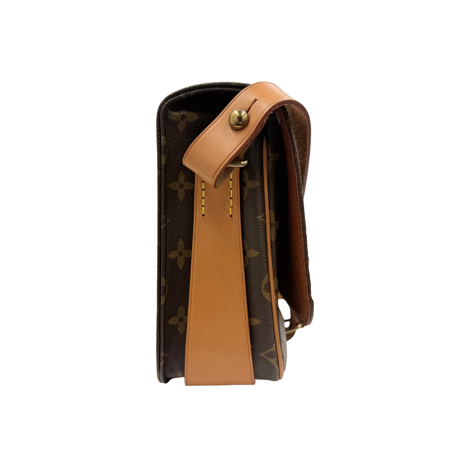 Louis Vuitton Vintage MM Monogram Cartouchière Brown