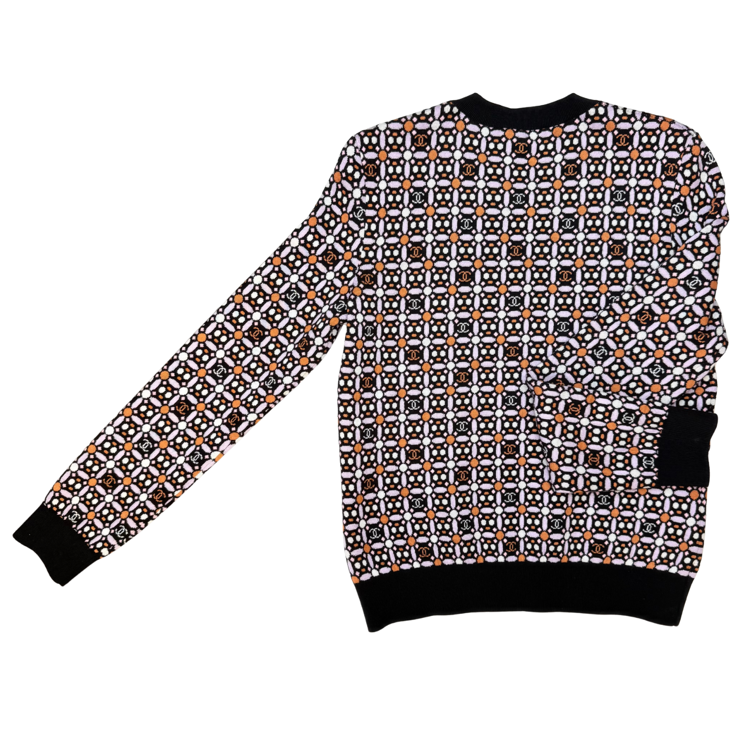 Chanel Metier D'Arte Pullover Sweater Lilac & Multicolor